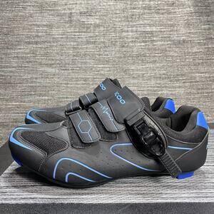 Kescoo Cycling Shoes Black Blue Size 43 / US Men's 9